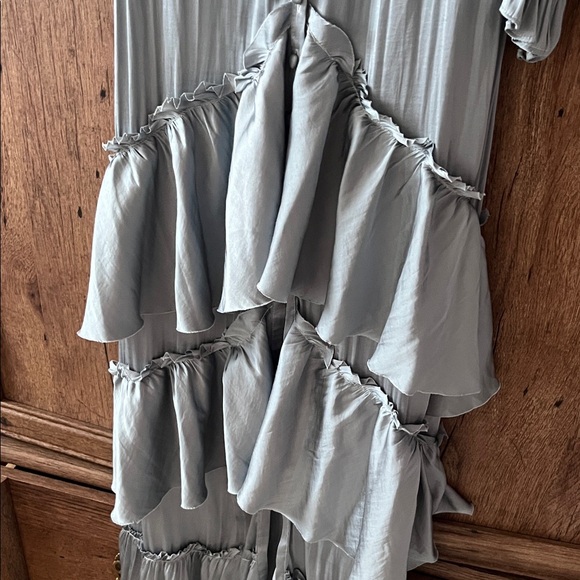 OPT Long Sleeve Light Blue Maxi Dress - Picture 7 of 8